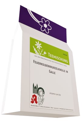 Feuerkolbenwurzelknolle in Galle