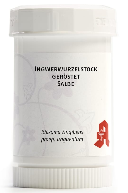 Ingwerwurzelstock geröstet Salbe